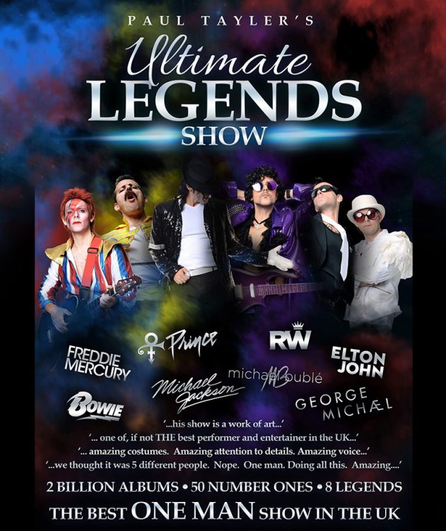 ULTIMATE LEGENDS - MULTI TRIBUTE SHOW by Paul Tayler