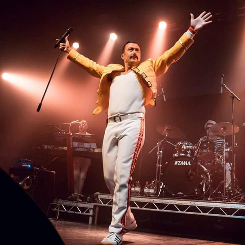 Ian as Freddie Mercury tribute Midlands
