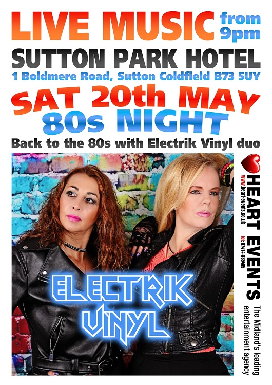 20th May - Sutton Park Hotel - Electrik Vinyl