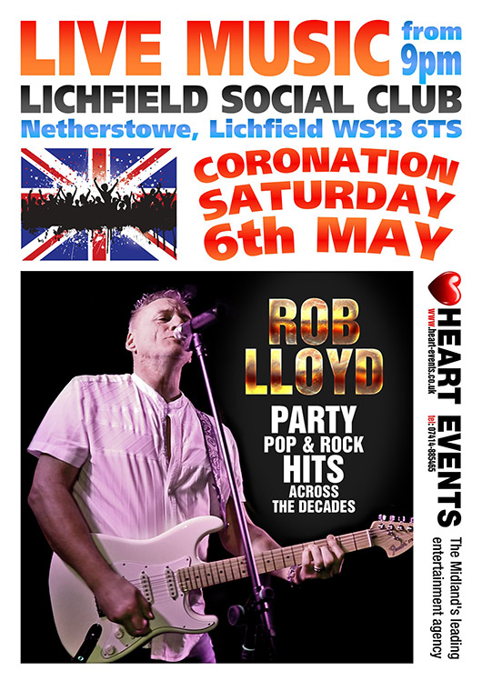 6th May - Rob Lloyd - Lichfield Social Club